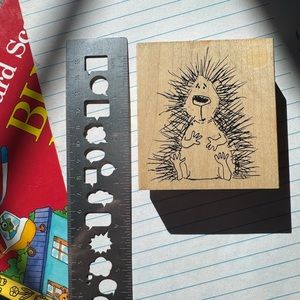 Porcupine Mixed Media Art Block